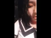 样子纯情的女主播穿着水手制服勾搭小车司机路边车震美女主播下面毛真多