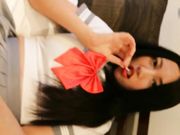 宅男福利非常骚浪的网红严XX学生装发骚挑逗没见过这么骚的小穴摸一下就淫叫不止