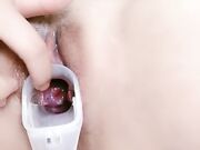 哺乳期妈妈道具抽插骚穴高潮冒白浆01