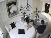 豪华套房高颜值性感美女竟和猥琐胖男酒店开房,操的花样还真多