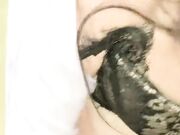 办公室白衬衫黑裙黑丝高跟口爆内射