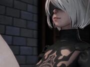 尼尔机械纪元2B 9S巷战 1080p 3D