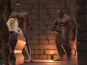 残忍的兽人操十八个可爱的少女在黑暗地下城