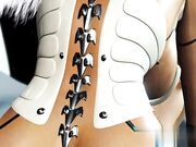 科幻大屌机器人在空间站操性感女孩