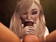 年轻的霍尼金发女郎在教堂里和一个和尚做爱