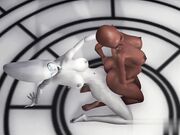 性感的科幻女性外星人在空间站与黑人女孩插逼