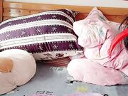 休学中大学妹子 带上眼镜挺斯文2