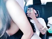 高颜值极品女神户外车震太会玩了 M开美腿粗大肉棒直径插入