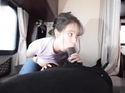 漂亮美女吃鸡啪啪_身材超棒_前凸后翘_奶大屁屁大_大白天在野外房车上被黑祖宗无套输出