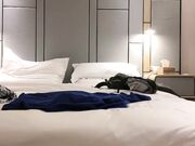 白衣妹子气质绝佳，超短裤露出大长腿白又细，超高颜值明星气质