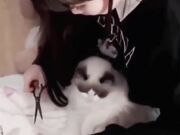 QQ空间加的萌妹 听她说还有一个主人的时候我就知道该内射了