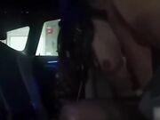 绿帽淫妻 半夜被情人叫下楼 在停车场车震 唾液深喉拉丝 快点射出来
