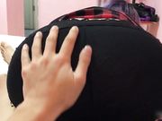 超棒身材可爱过膝黑丝袜