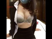 HD 网红女主播户外女王剧情演绎性感女白领叫外卖勾引美团外卖哥啪啪对白清晰