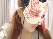 苗条身材面具妹子双人啪啪秀 后入抽插呻吟娇喘最后射在屁股上