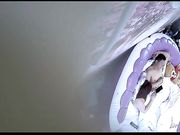 小旅馆情趣大圆床偷拍中年男女开房啪啪老司机就是会玩经典招式黄狗射尿