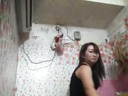 快餐达人大白天路边店泄火一位黑色连衣裙高跟鞋气质少妇