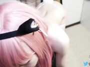 我能做你的猫猫吗？柚子猫时刻都可以让主人射在嘴巴里哦