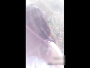 公园晨跑路边搭讪漂亮妹子 在树荫下野战不时有人路过非常刺激